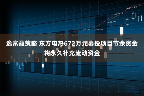 逸富盈策略 东方电热672万元募投项目节余资金将永久补充流动资金