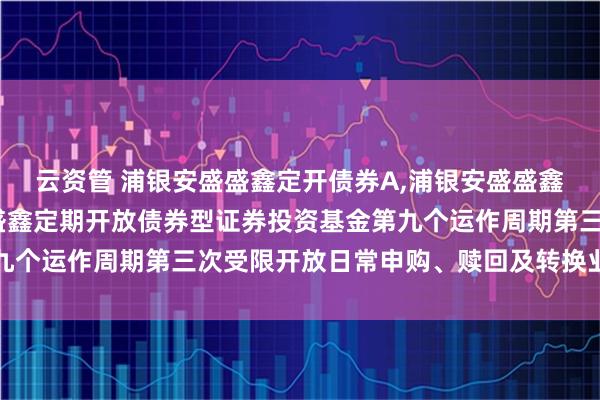 云资管 浦银安盛盛鑫定开债券A,浦银安盛盛鑫定开债券C 浦银安盛盛鑫定期开放债券型证券投资基金第九个运作周期第三次受限开放日常申购、赎回及转换业务的公告